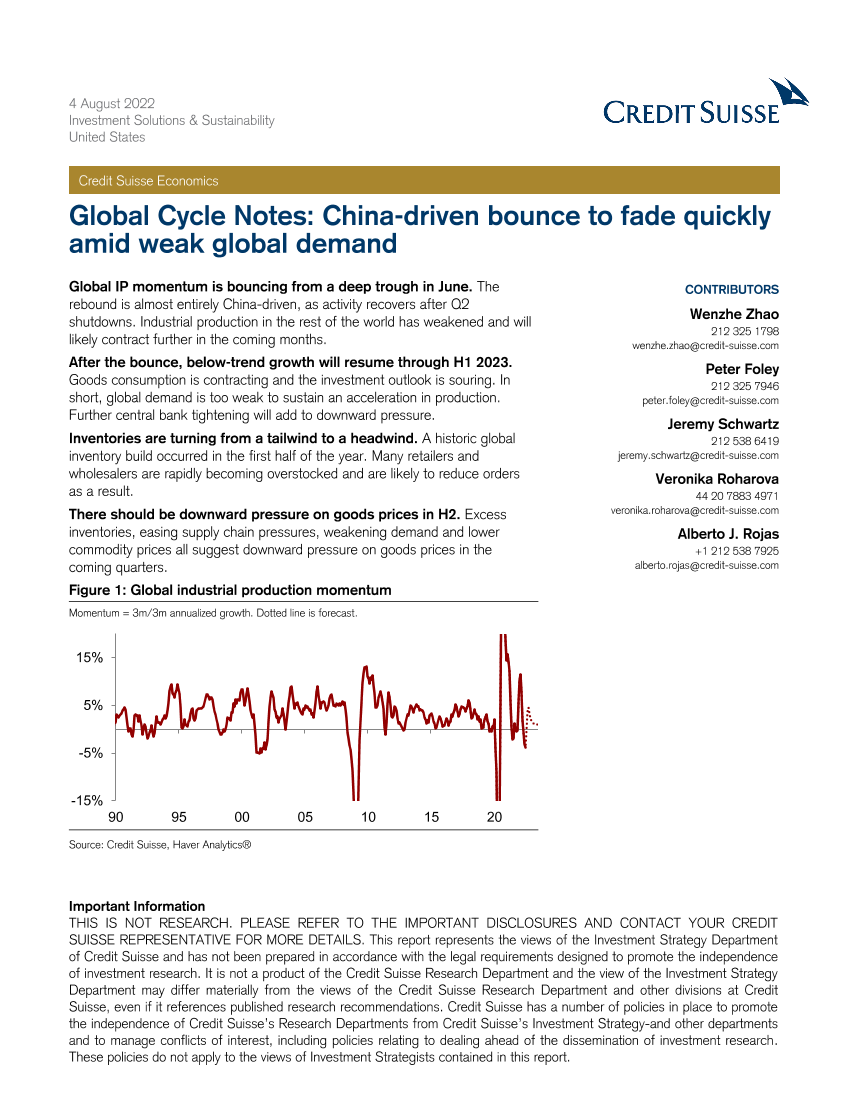 Global Cycle Notes China-driven bounce to fade quickly amid weak global demandGlobal Cycle Notes China-driven bounce to fade quickly amid weak global demand_1.png